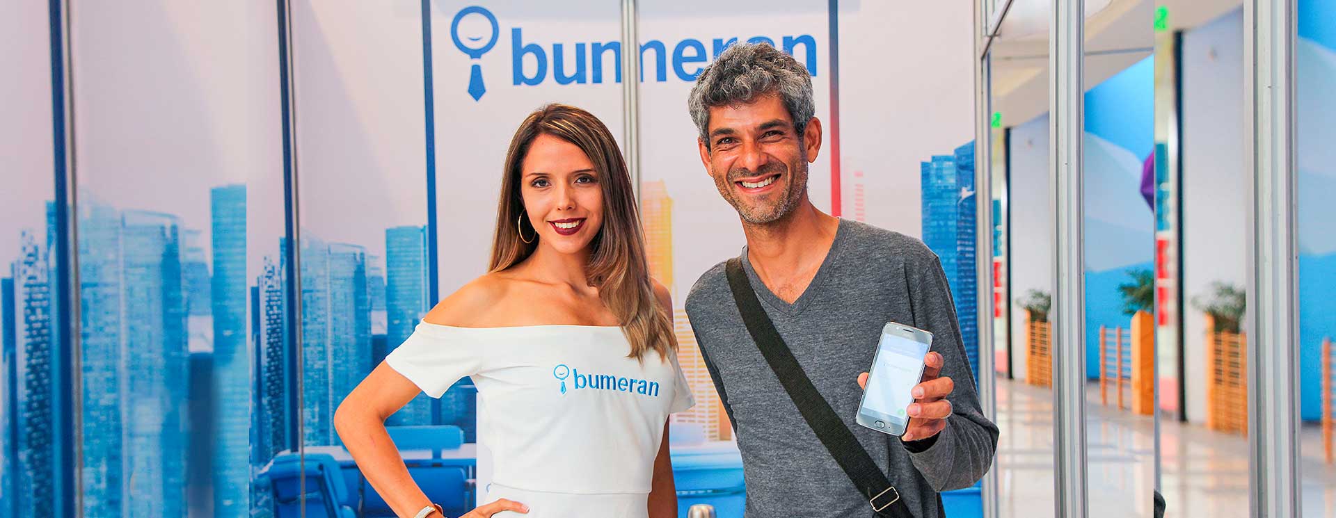 El objetivo fue promocionar la aplicación movil de Bumeran