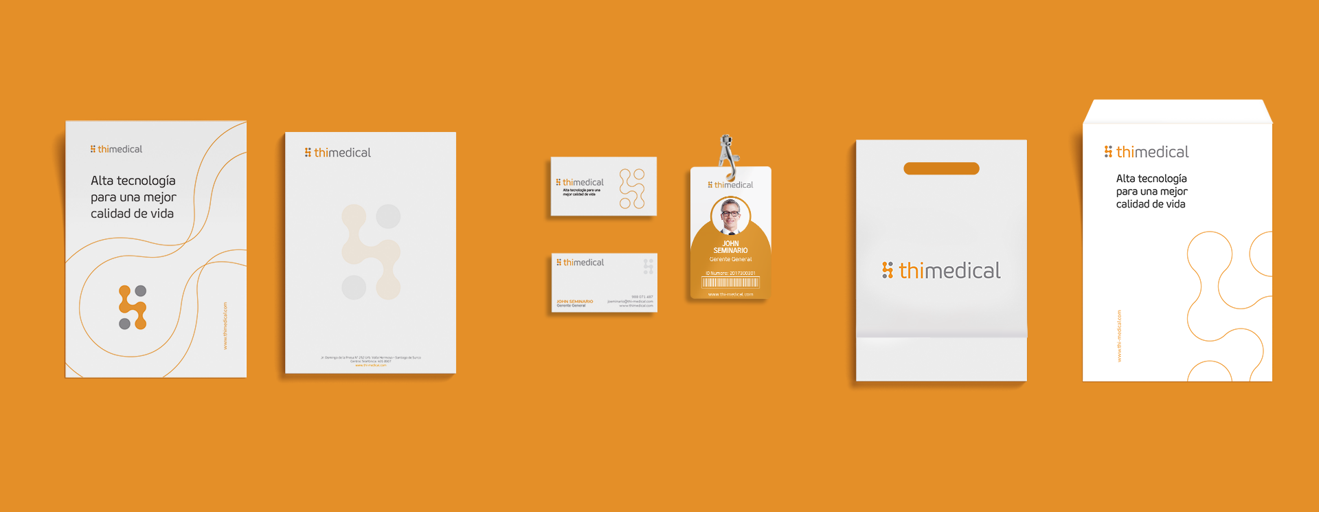 Diseño de papelería corporativa, que desarrolló Ficha Digital